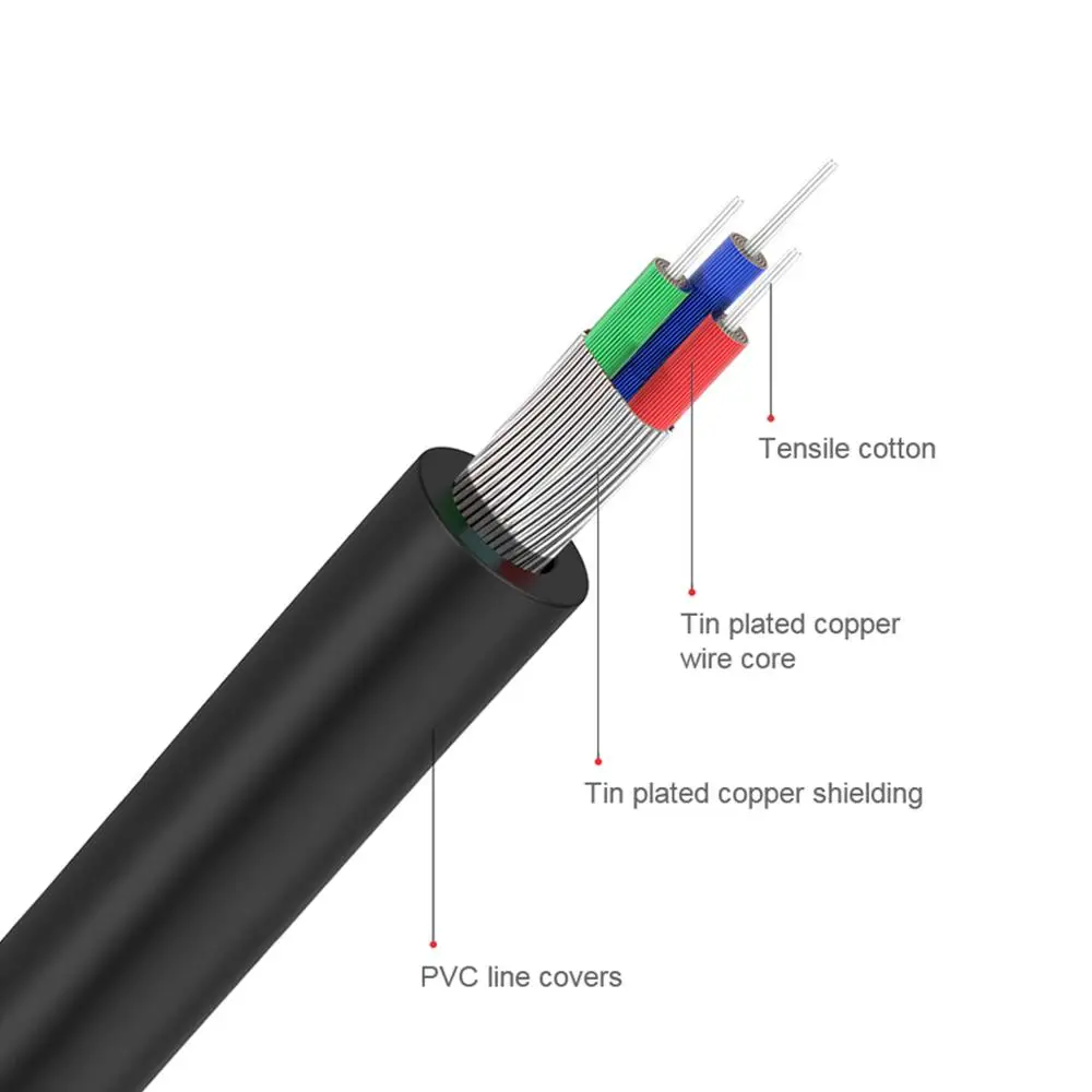 QGeeM RCA Cable 2RCA to 3.5 Au - Home Cinema Marantz ulasan dan harga