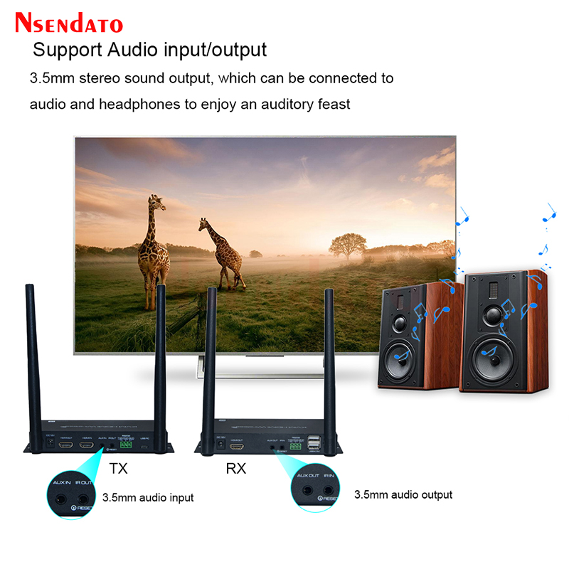 HDMI Wireless Video Transmitte - Home Cinema Projector 4K ulasan dan harga