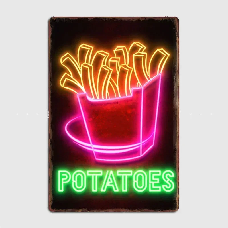 Potatoes Food Neon Sign Retro  - Home Cinema Food ulasan dan harga
