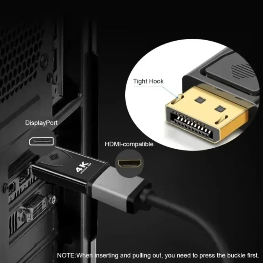 4K/1080P DP DisplayPort to HDM - Home Cinema Projector 4K ulasan dan harga