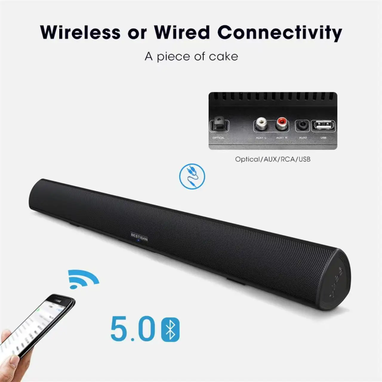 Powerful TV Soundbar Wired 100 - Home Cinema Of Soundbar ulasan dan harga