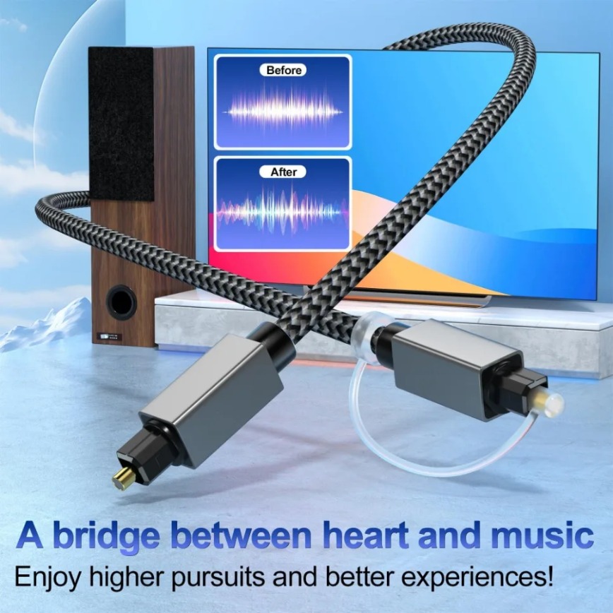 Digital Optical Audio Cable 3m - Home Cinema Of Soundbar ulasan dan harga