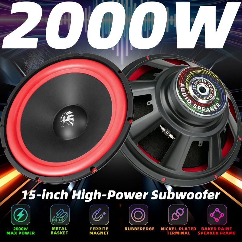 1pcs 15 Inch Car Subwoofer 200 - Home Cinema Player ulasan dan harga