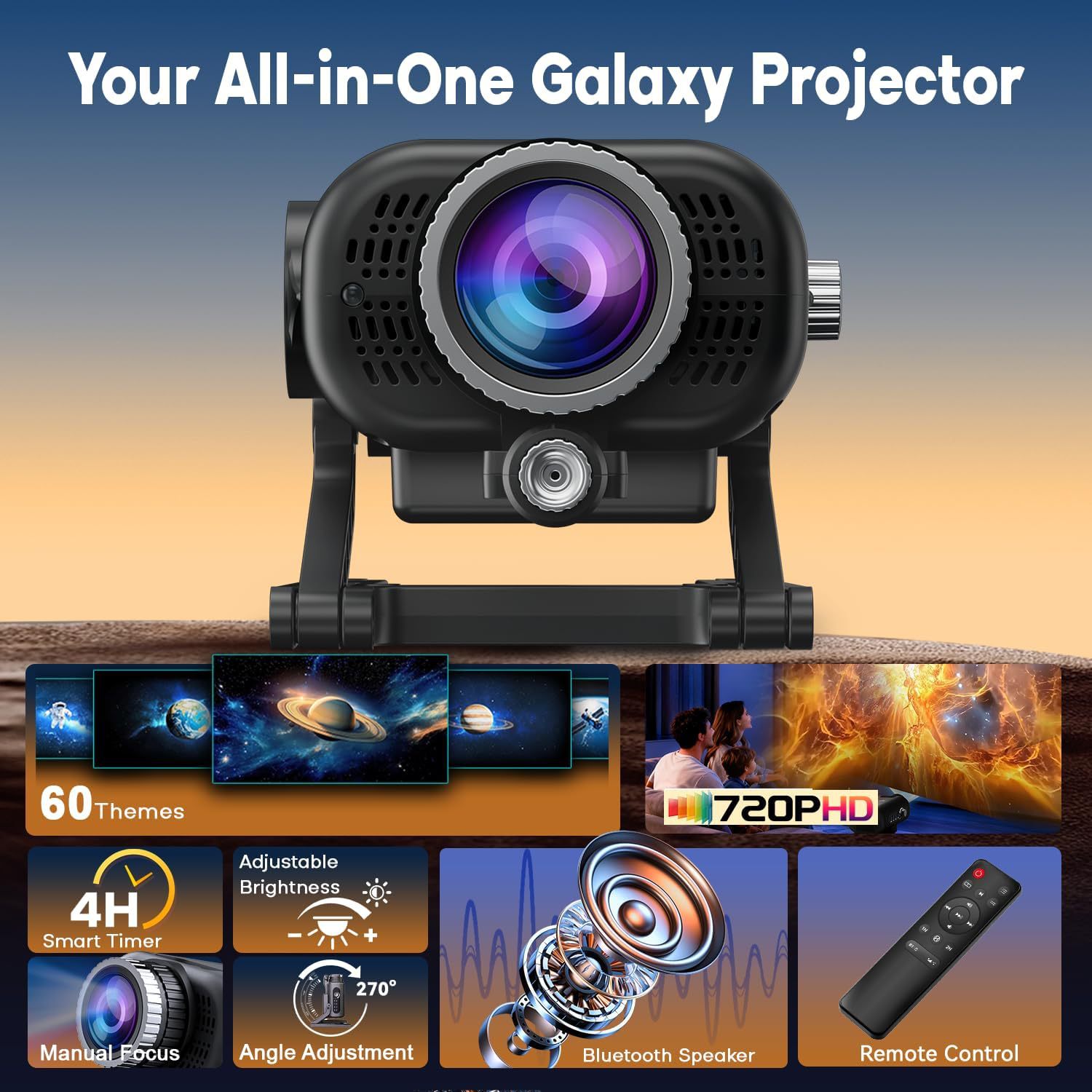 3D Galaxy  Projector Light 60  - Home Cinema Uk ulasan dan harga