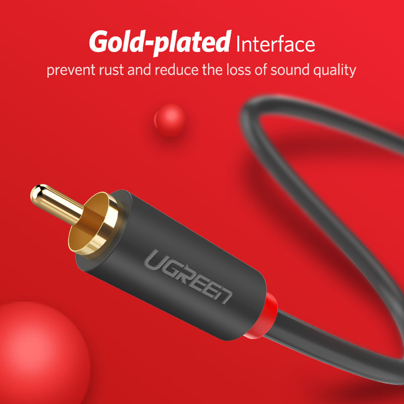 UGREEN 2RCA to 2 RCA Male to M - Home Cinema Marantz ulasan dan harga