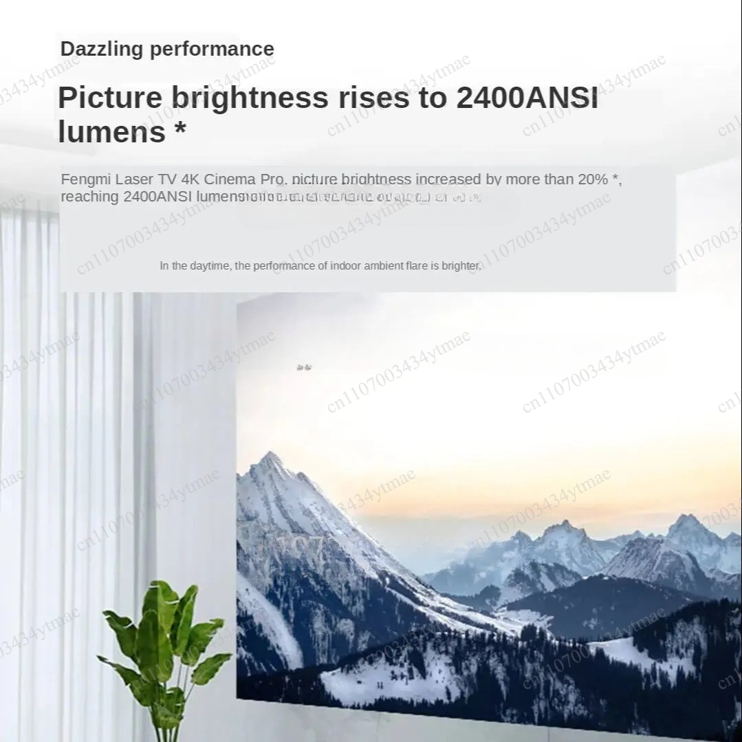2400 ANSI Lumens 4K Laser Proj - Home Cinema Laser Projector ulasan dan harga