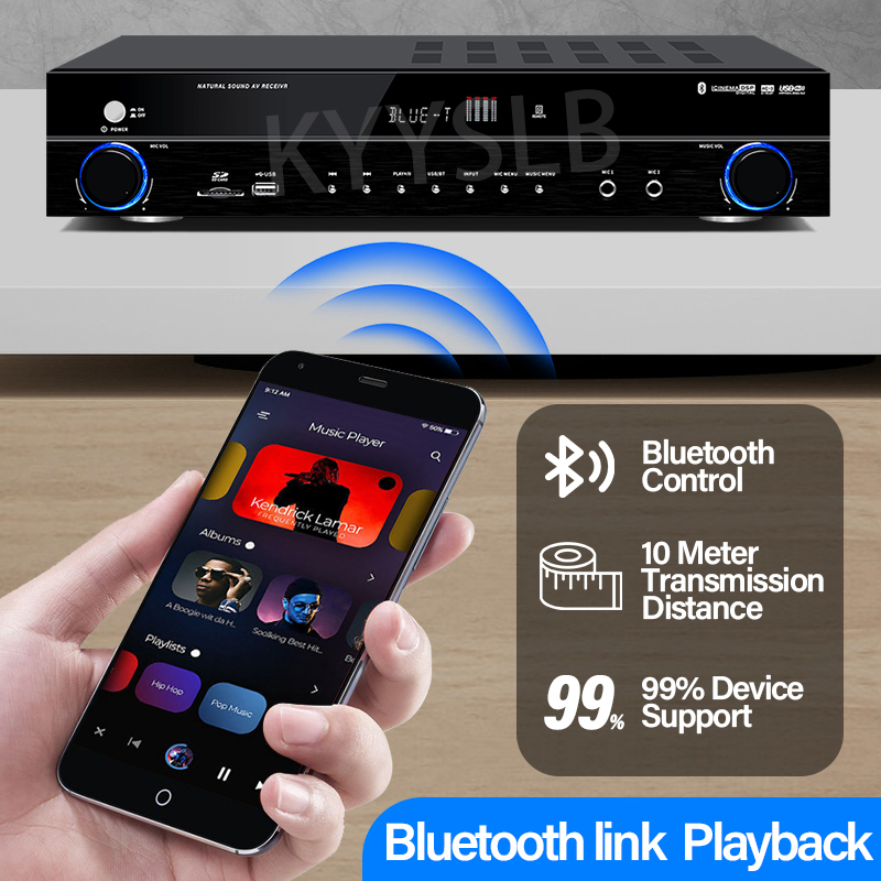 900W Blueteeth Amplifier Audio - Home Cinema Marantz ulasan dan harga