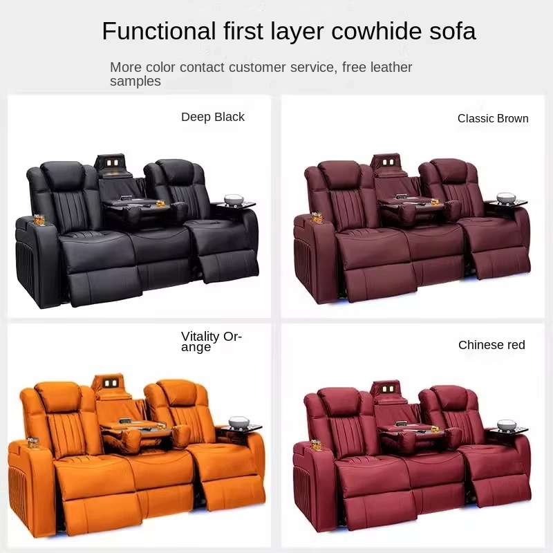 Leather Recliner Sofa Sets Pow - Home Cinema Recliner Chairs ulasan dan harga