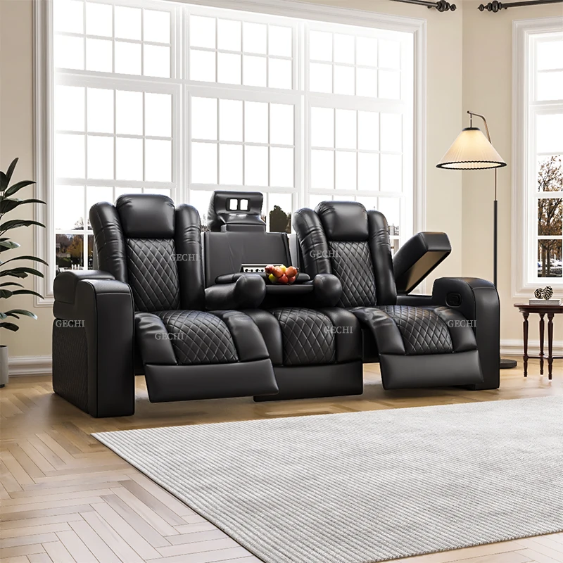Luxury Theater Furniture Black - Home Cinema Recliner Chairs ulasan dan harga