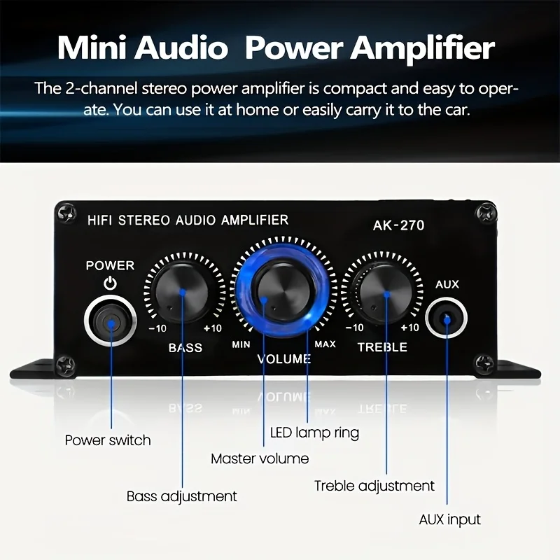 AK-270 400W Mini Power Amplifi - Home Cinema Marantz ulasan dan harga