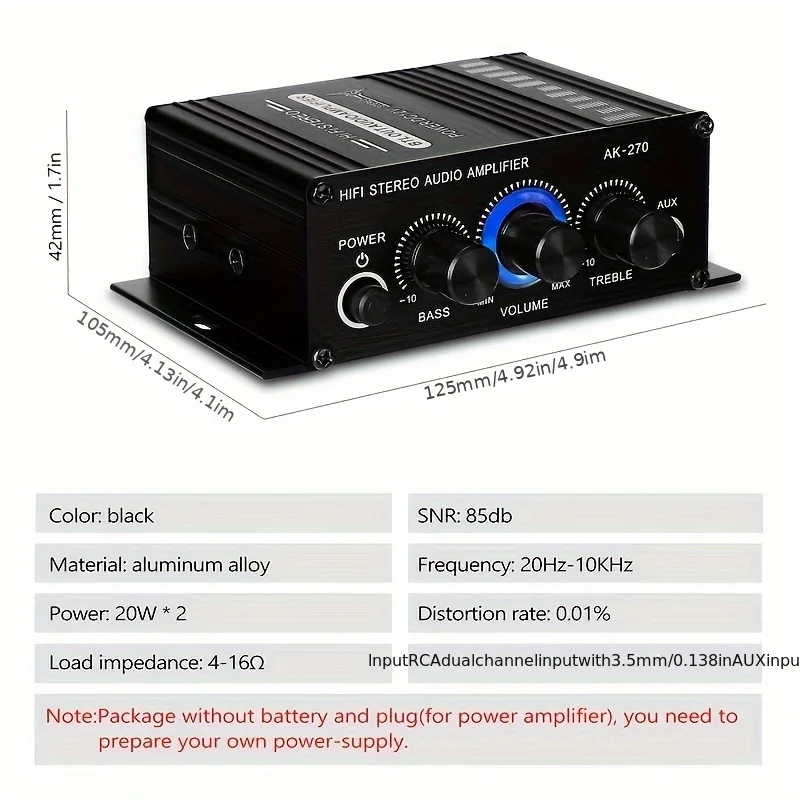 AK-270 400W Mini Power Amplifi - Home Cinema Marantz ulasan dan harga